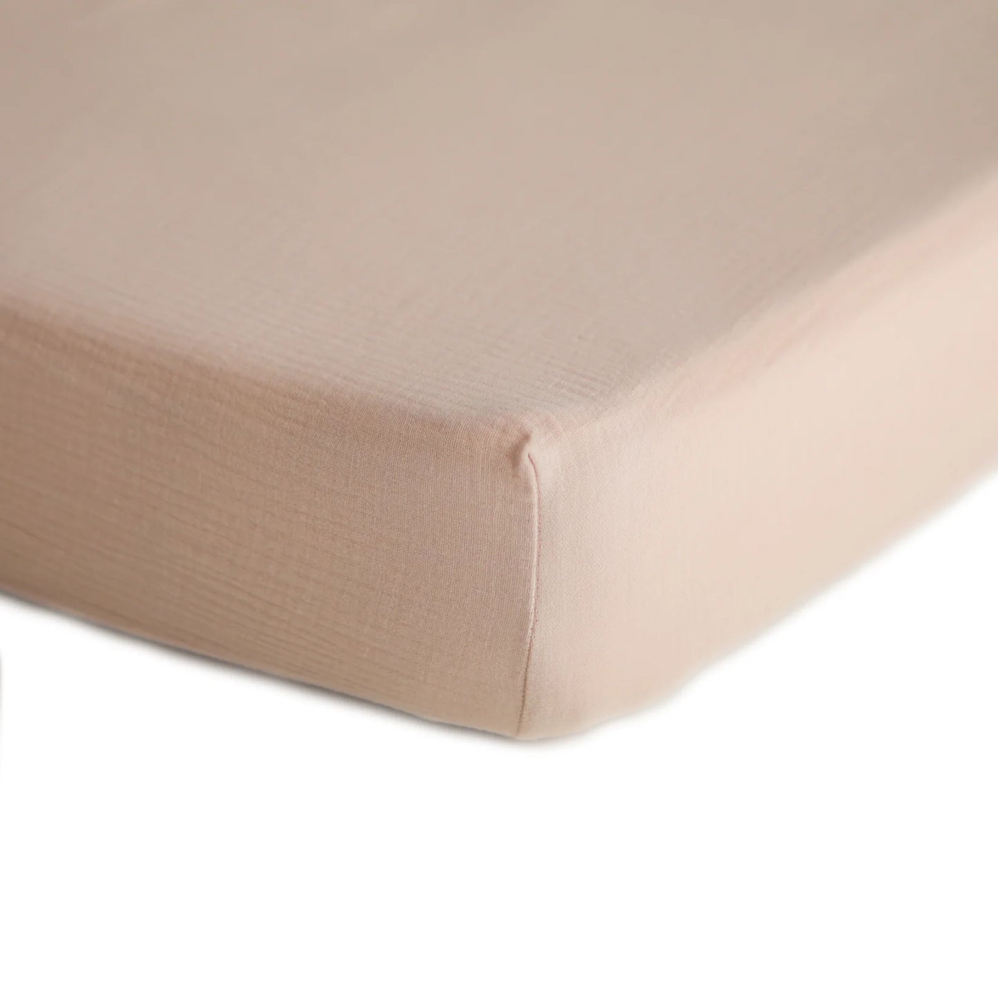 Extra Soft Muslin Fitted Crib Sheet | Blush