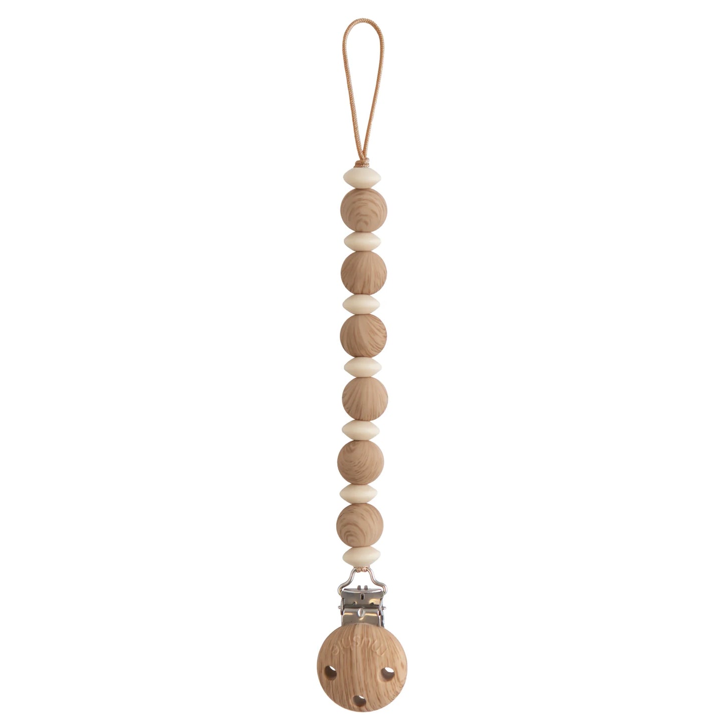 Pacifier Clip | Faux Wood