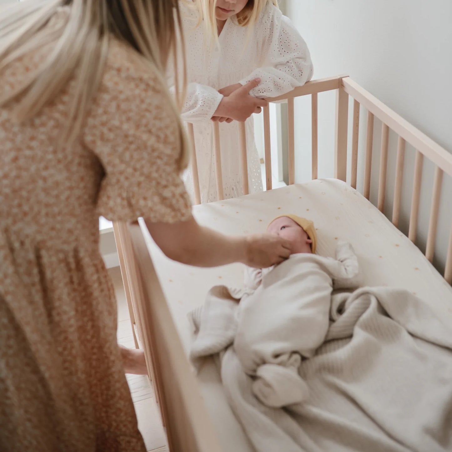 Extra Soft Muslin Fitted Crib Sheet | Sun