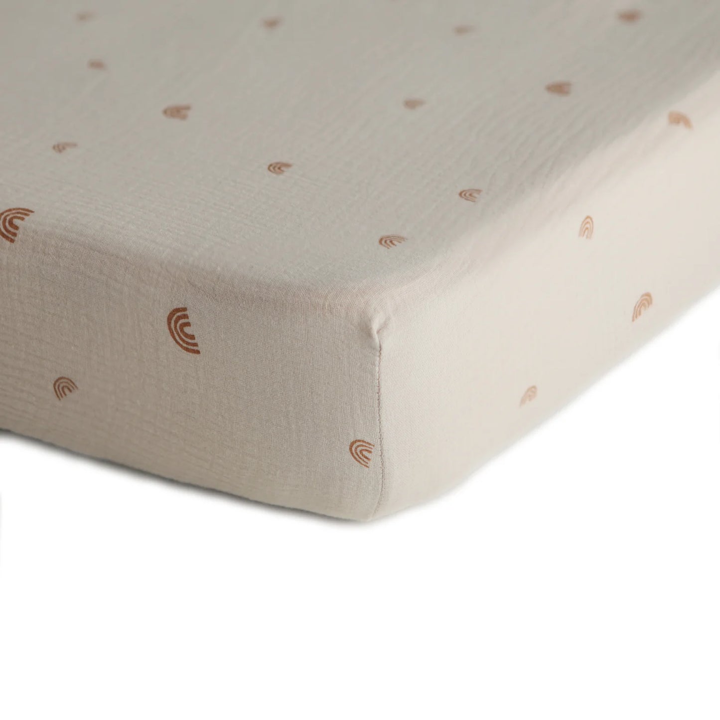 Extra Soft Muslin Fitted Crib Sheet | Rainbow