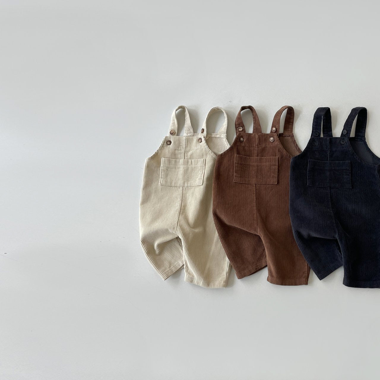 Baby Ribbed Overalls