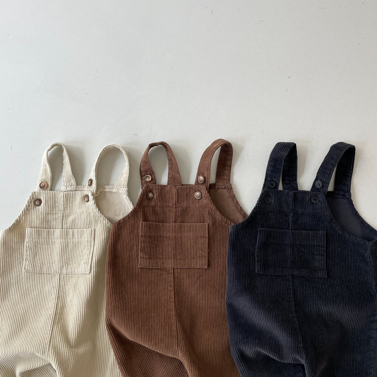 Baby Ribbed Overalls