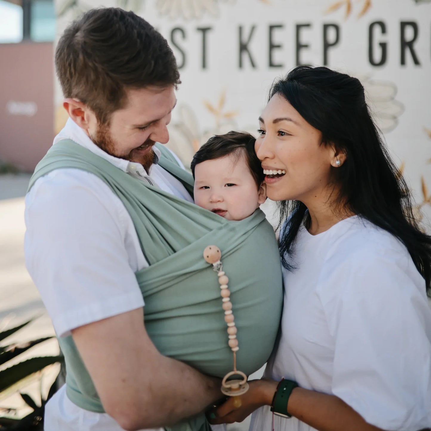 Pacifier Clip | Faux Wood