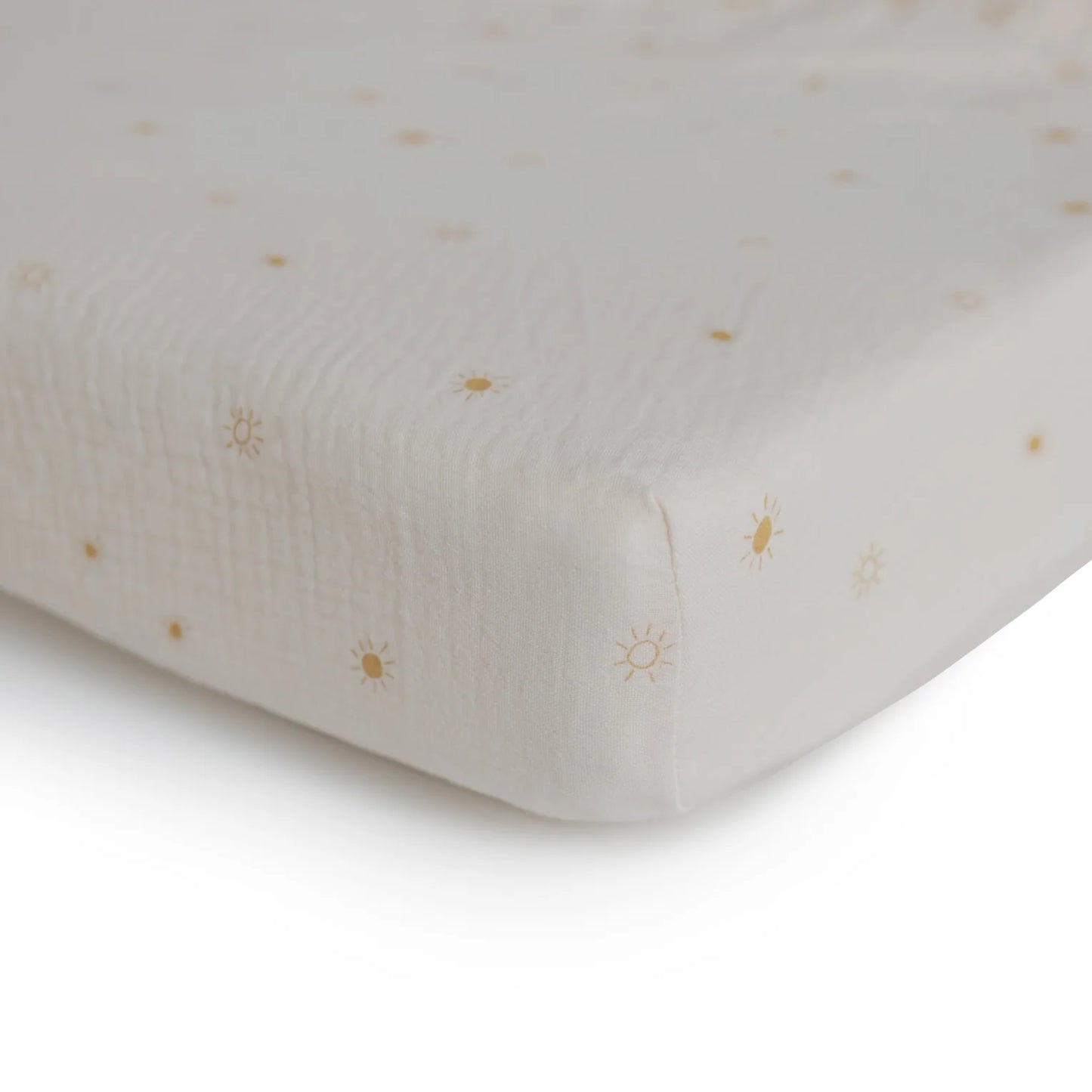 Extra Soft Muslin Fitted Crib Sheet | Sun