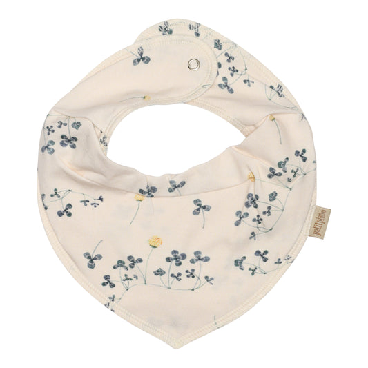 Flowers Print Cotton Bib - Clover