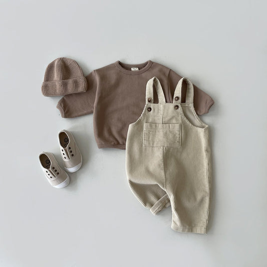 Baby Ribbed Overalls